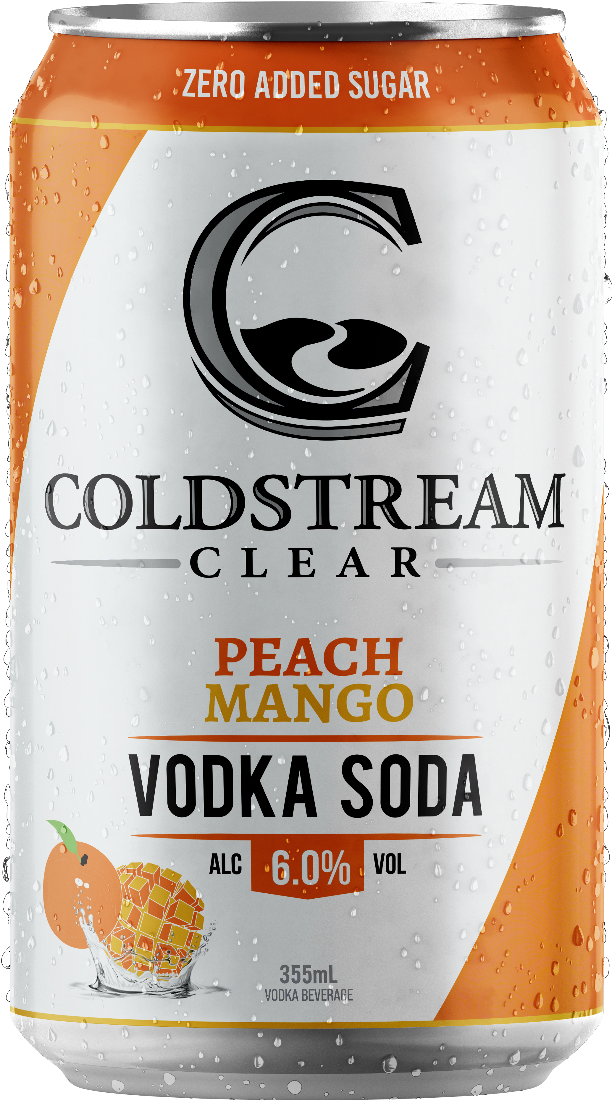 Peach Mango Vodka Soda - Coldstream Clear Distillery