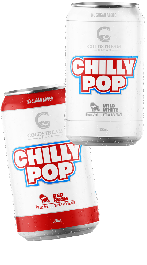 Coldstream Chilly Pops Cans - Flavours Wild White and Red Rush